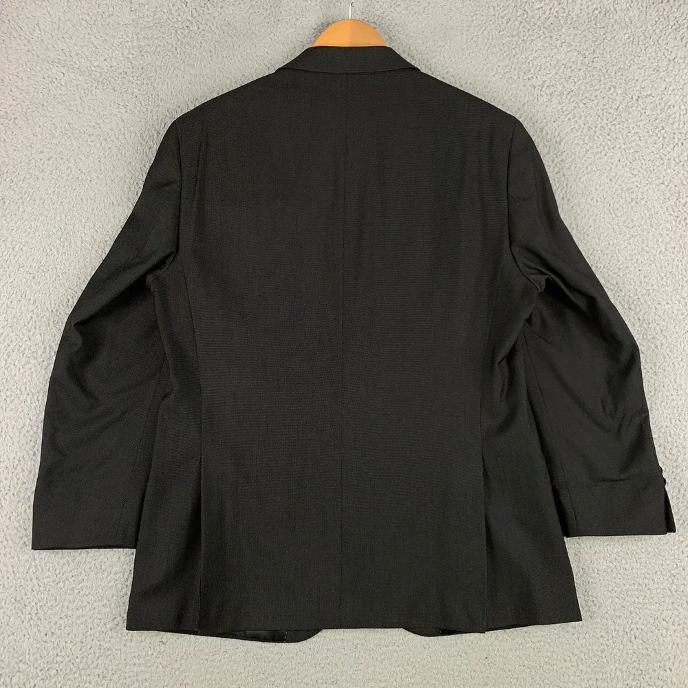 Kenneth Cole Reaction Techni-Cole 2 Piece Suit 42R Charcoal Stretch Pants 34x30